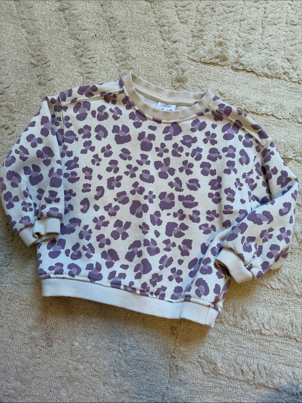 Zara 2T Leopard Crewneck